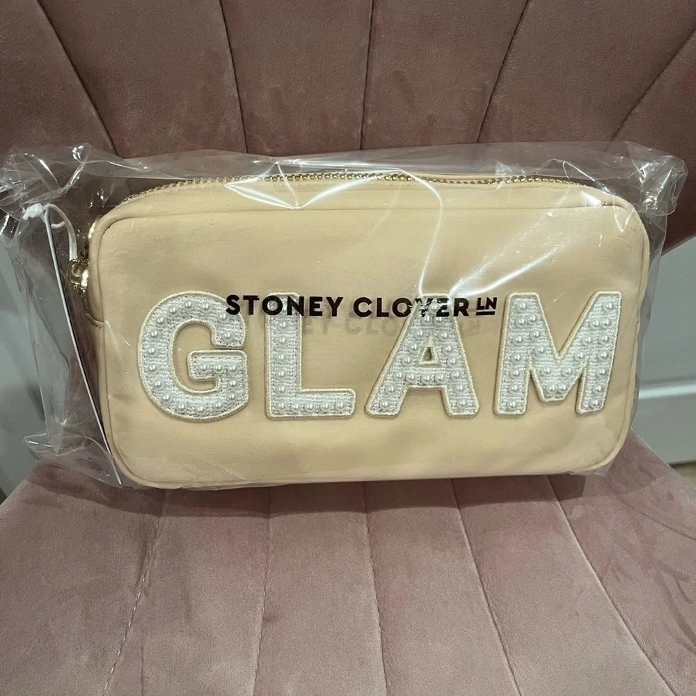NWT Stoney Clover Lane Glam Small Pouch Sand